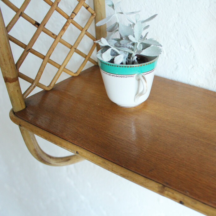 Etagère rotin vintage - G575 – Image 7