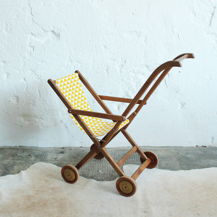 Poussette bois vintage - J367 – Image 4