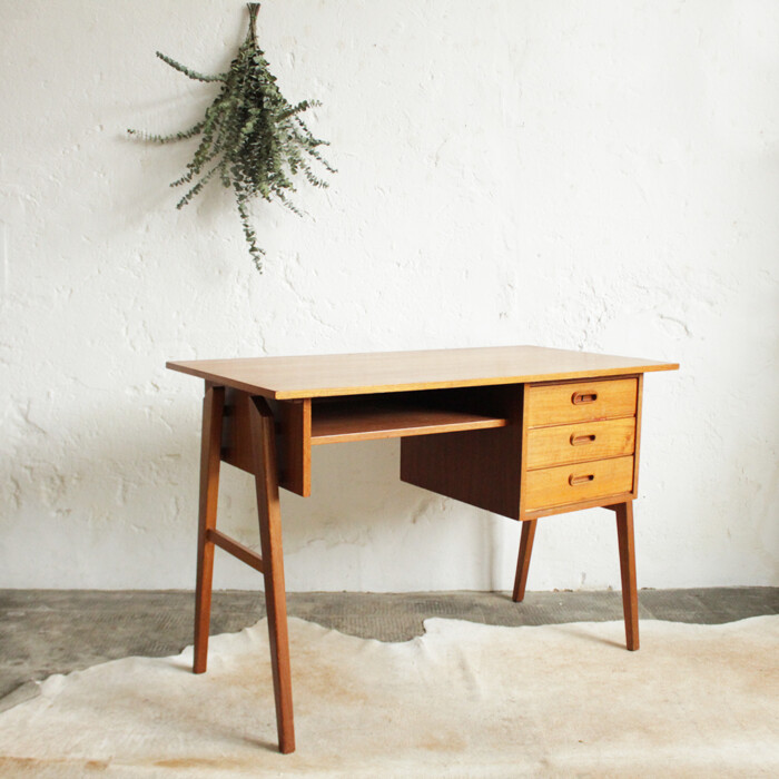 Bureau vintage teck danois - H300 – Image 6