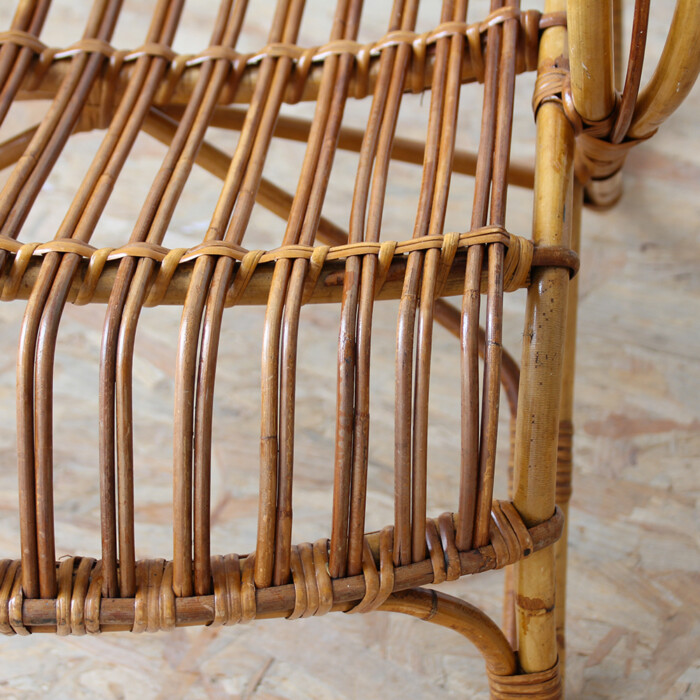 Fauteuil rotin vintage D. Van Sliedrecht - H271 – Image 2