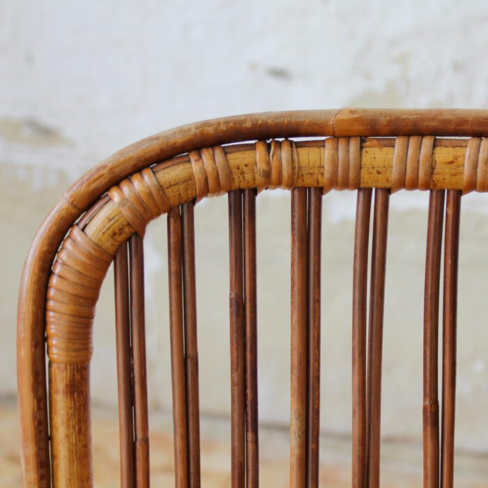Fauteuil rotin vintage D. Van Sliedrecht - H271 – Image 7