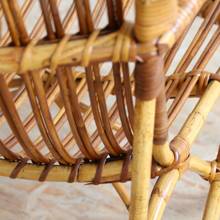 Fauteuil rotin vintage D. Van Sliedrecht - H271 – Image 8