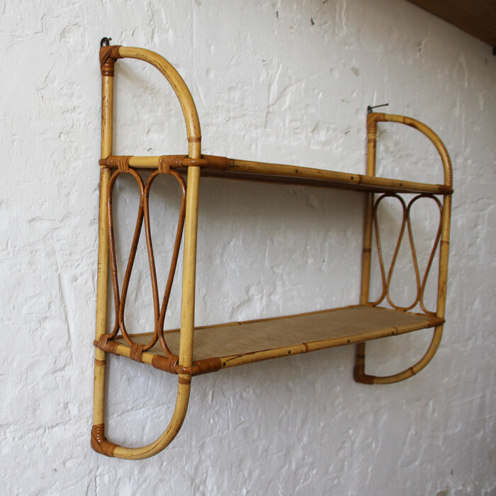 Etagère rotin vintage - H409 – Image 5