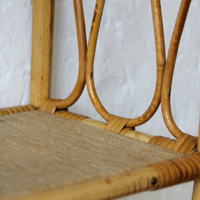 Etagère rotin vintage - H409 – Image 6