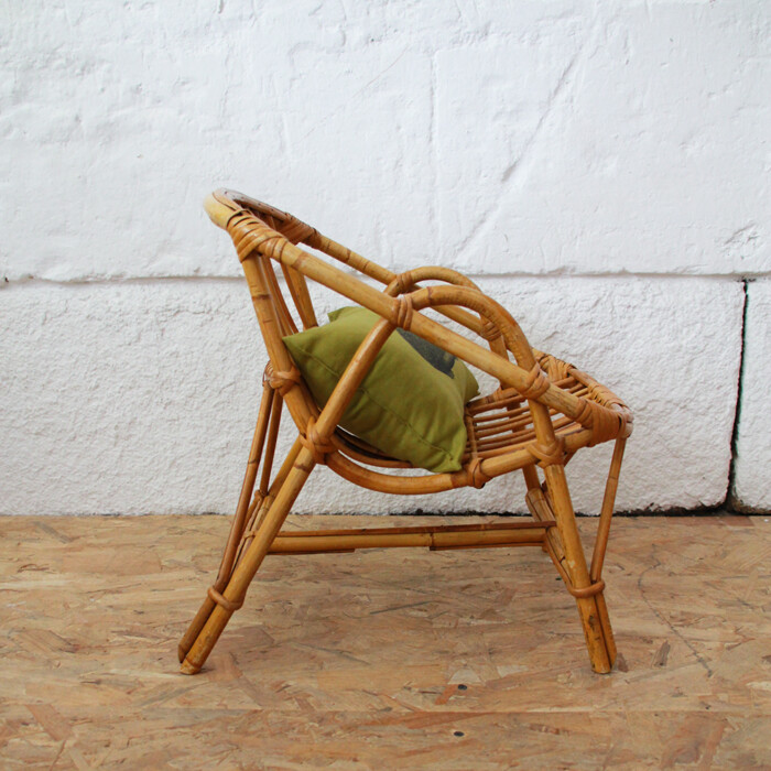 Fauteuil rotin enfant vintage - H475 – Image 8
