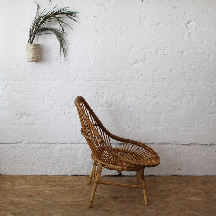 Fauteuil rotin vintage - H541 – Image 8