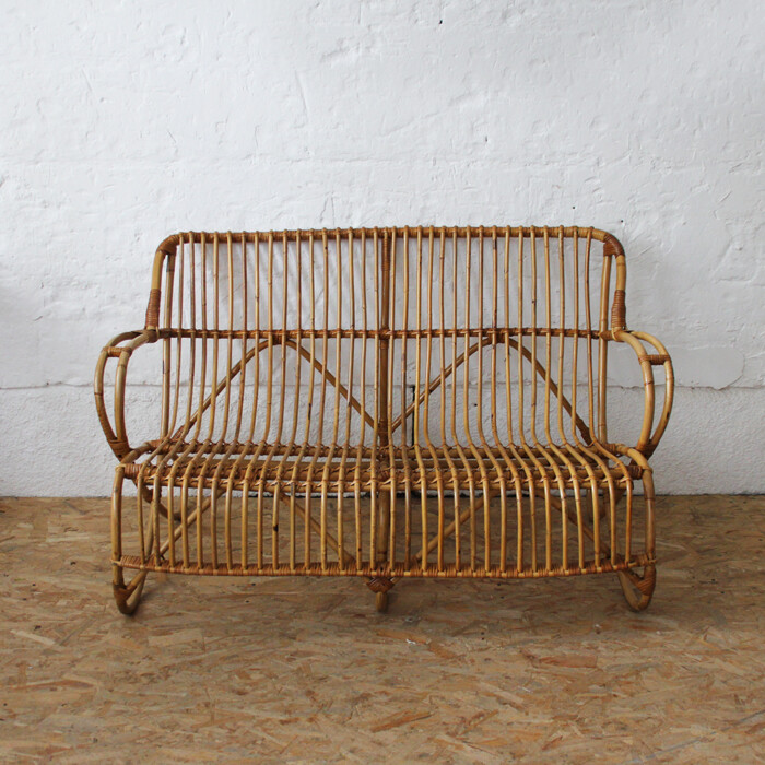 Banquette rotin vintage - H700 – Image 2