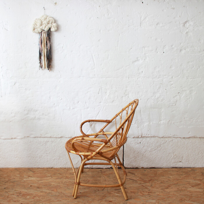 Fauteuil rotin vintage - H705 – Image 4