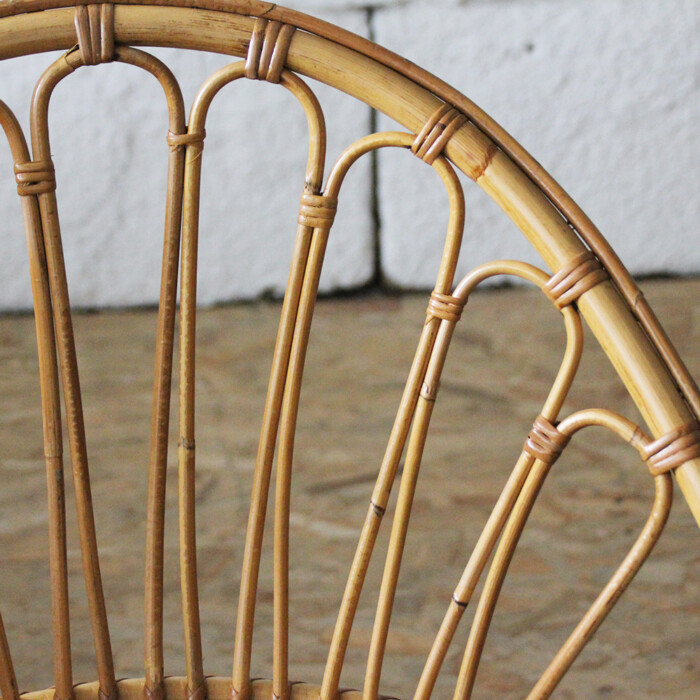 Fauteuil rotin vintage - H705 – Image 7