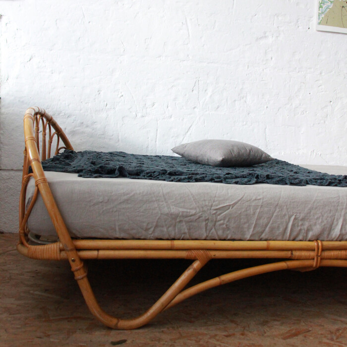 Lit rotin vintage - Corbeille - H725 – Image 4