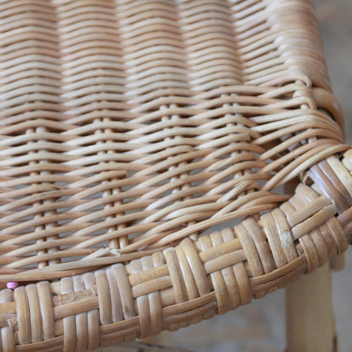 Fauteuil rotin vintage – Image 6