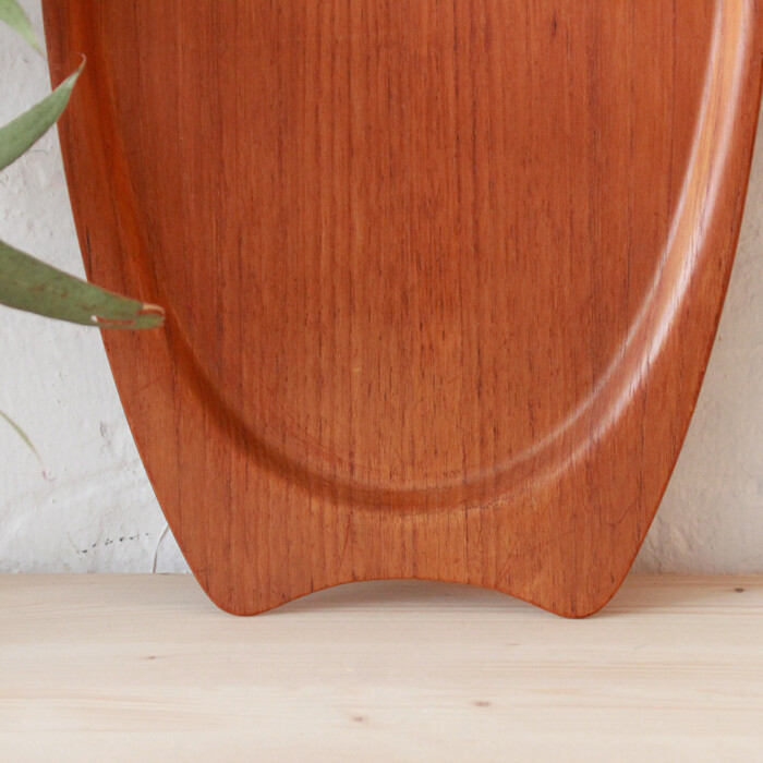 Plateau bois vintage - Teck – Image 2