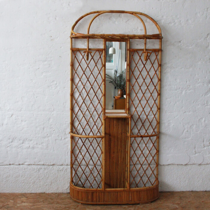Vestiaire rotin vintage - I204