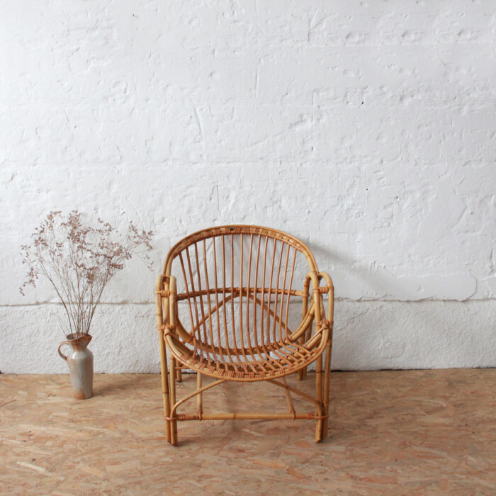 Fauteuil rotin vintage - Classique - I205