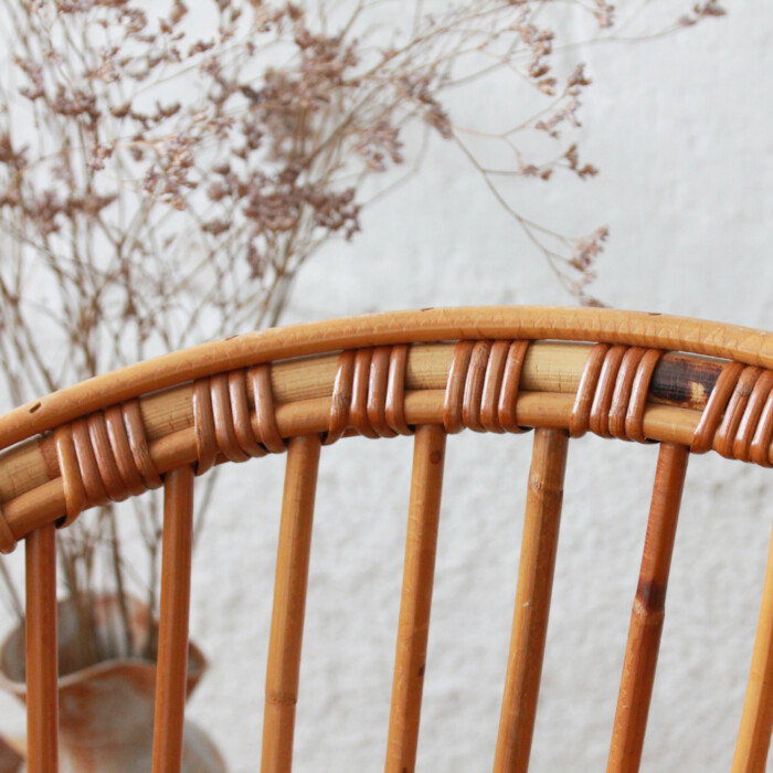 Fauteuil rotin vintage - Classique - I205 – Image 2