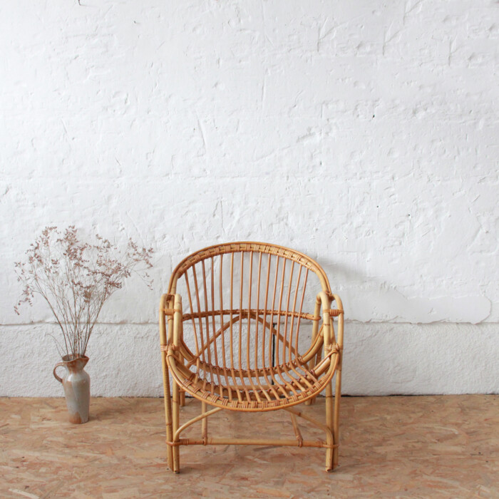 Fauteuil rotin vintage - Classique - I206