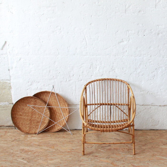 Fauteuil rotin vintage - Classique - I107