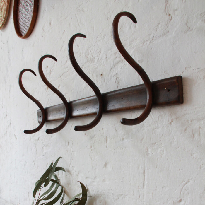 Patère bois vintage - Fischel - H975 – Image 4