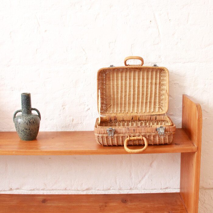 Valise tressée vintage - I242 – Image 5