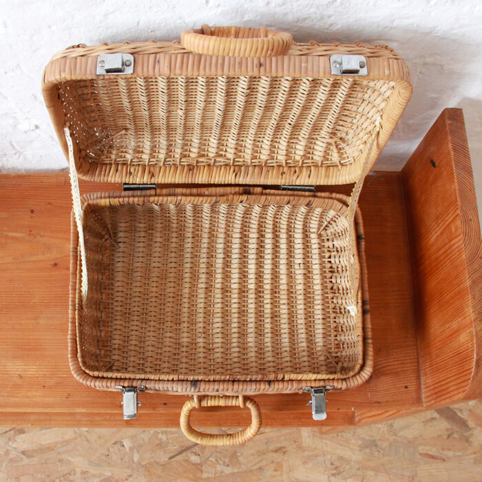 Valise tressée vintage - I242 – Image 2