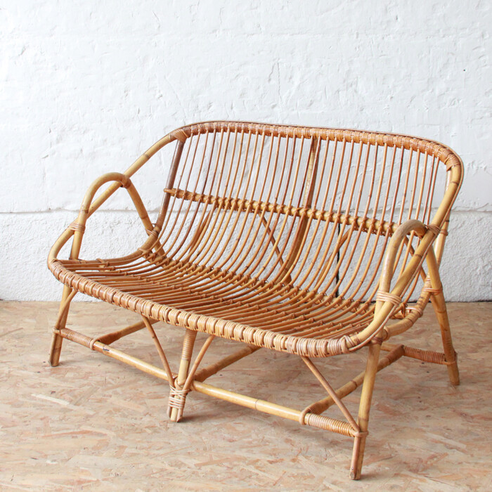 Banquette rotin vintage - I360 – Image 3