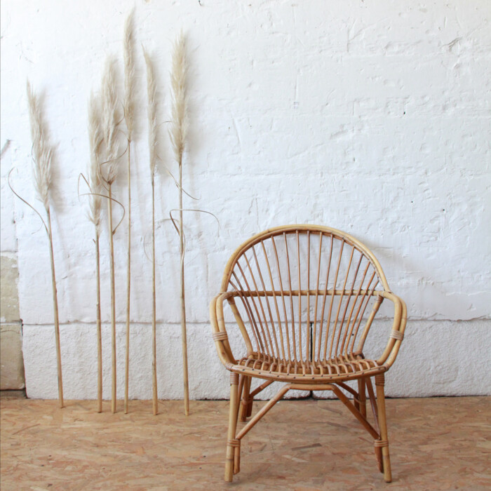 Fauteuil rotin vintage - Classique - I395