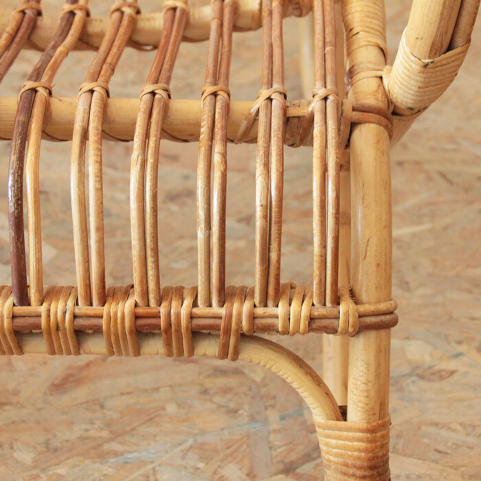 Fauteuil rotin vintage - I266a – Image 2