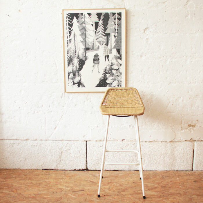 Tabouret haut vintage