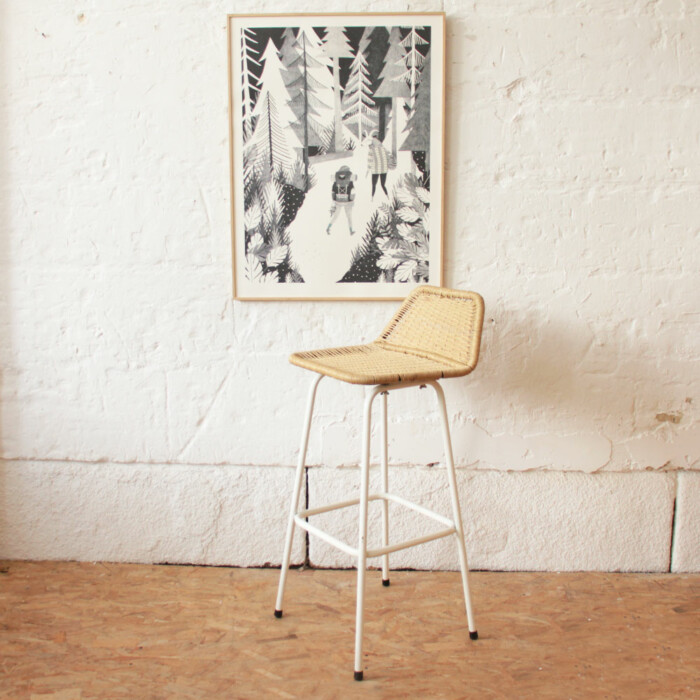 Tabouret haut vintage – Image 4