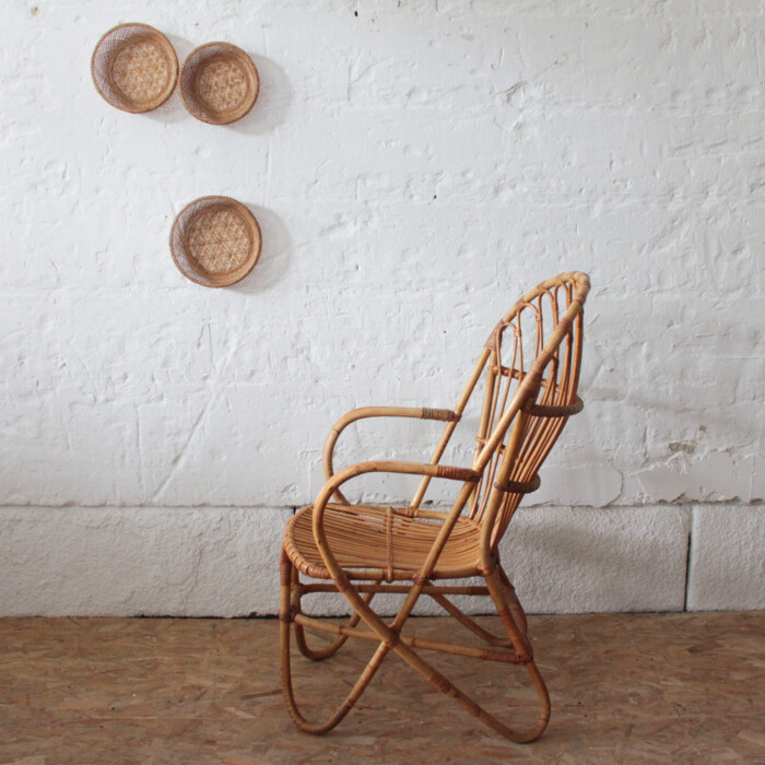 Fauteuil rotin vintage - I535 – Image 5