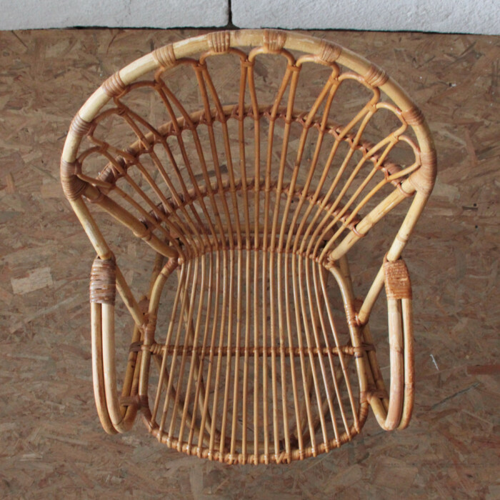 Fauteuil rotin vintage - I535 – Image 7