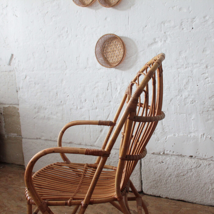 Fauteuil rotin vintage - I535 – Image 8