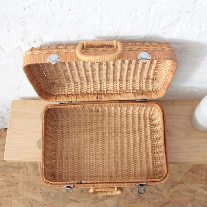 Valise tressée vintage - I567 – Image 5