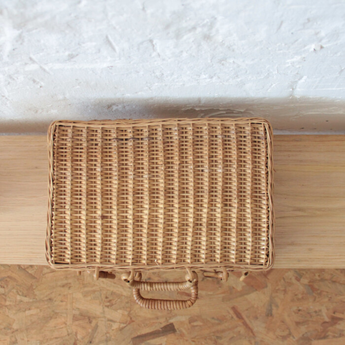 Valise tressée vintage - I614 – Image 5