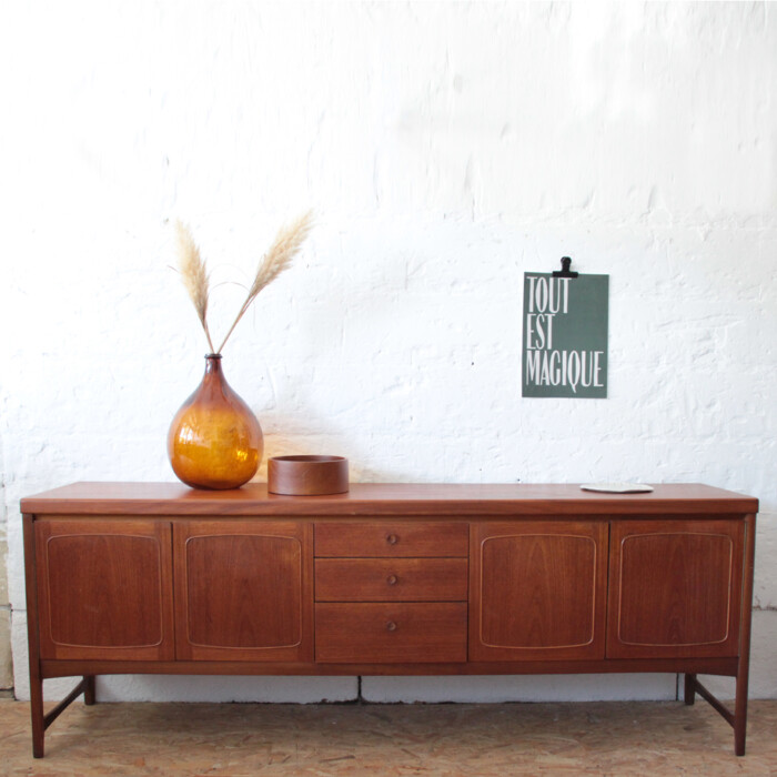 Enfilade teck vintage Nathan - I478