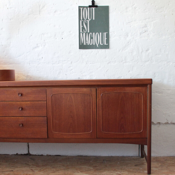 Enfilade teck vintage Nathan - I478 – Image 5