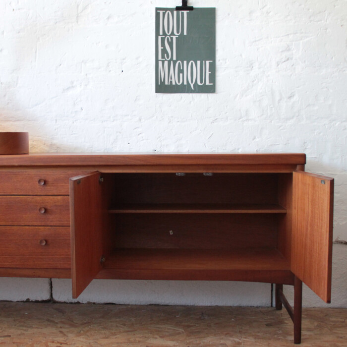 Enfilade teck vintage Nathan - I478 – Image 10