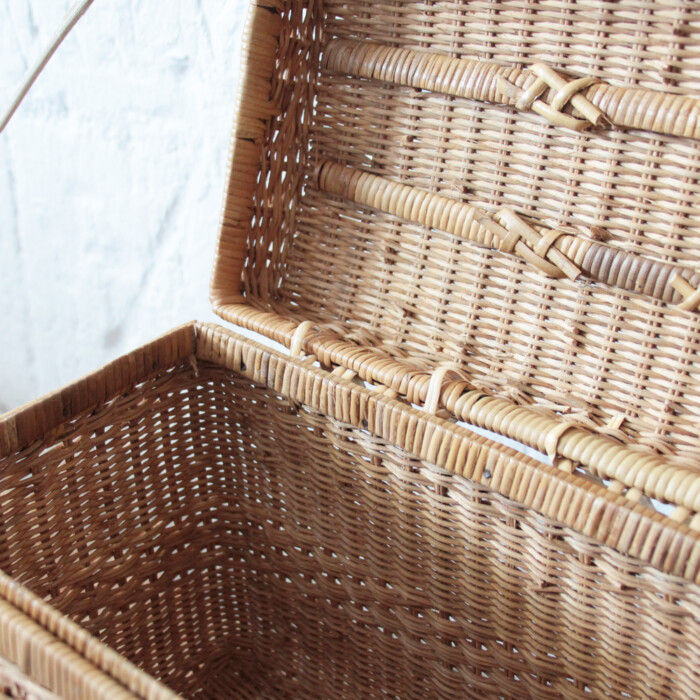 Valise tressée vintage - I399 – Image 2