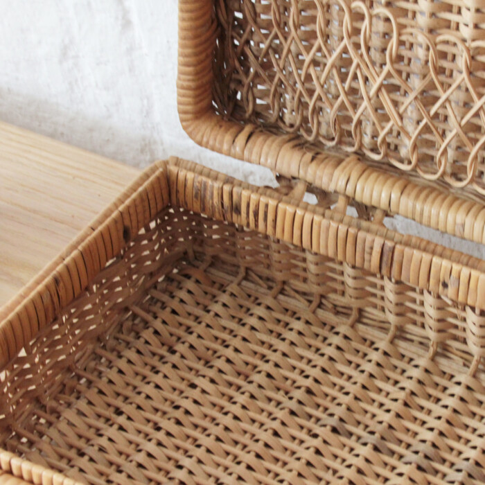 Valise tressée vintage - I621 – Image 2