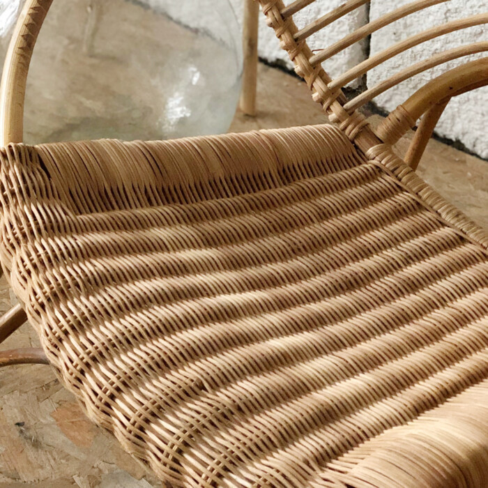 Fauteuil rotin vintage - I828 – Image 6