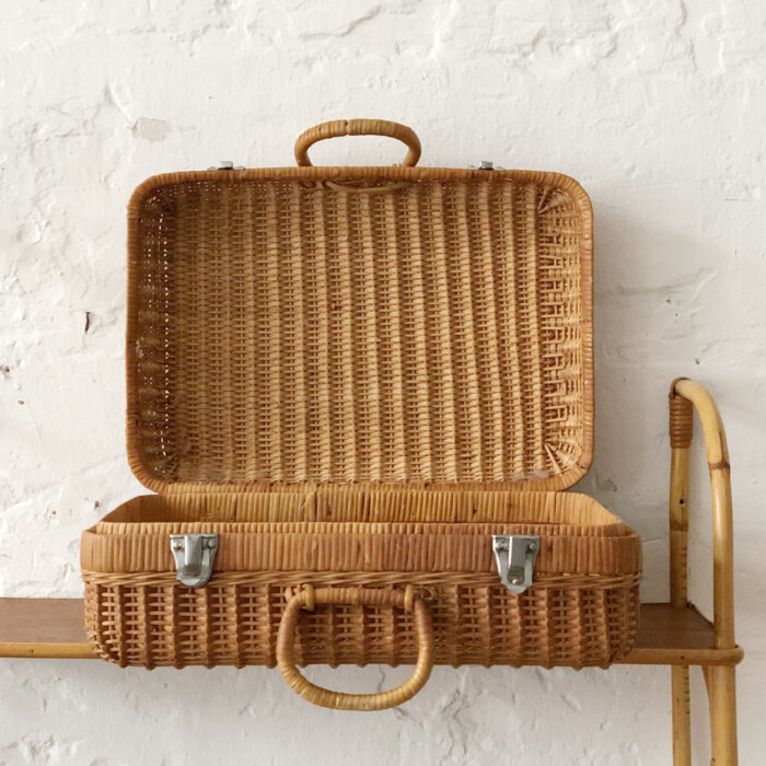 Valise tressée vintage - I758 – Image 4