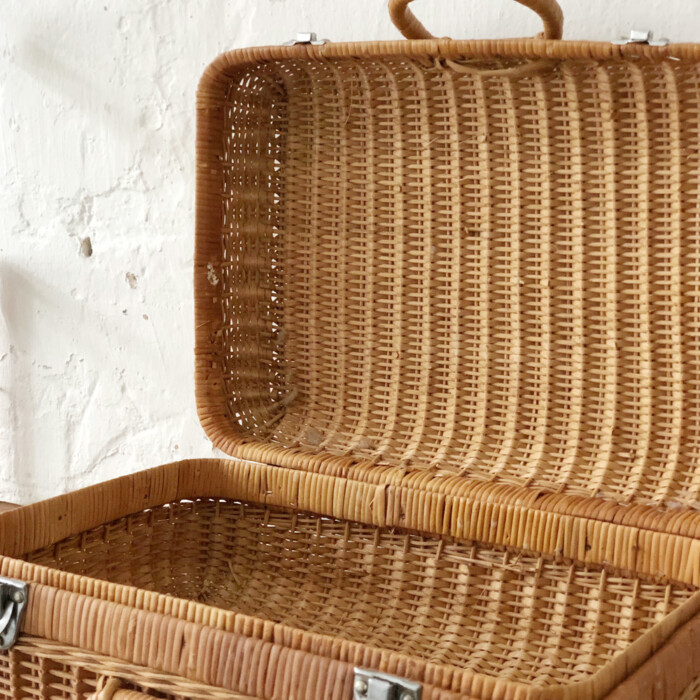 Valise tressée vintage - I758 – Image 2