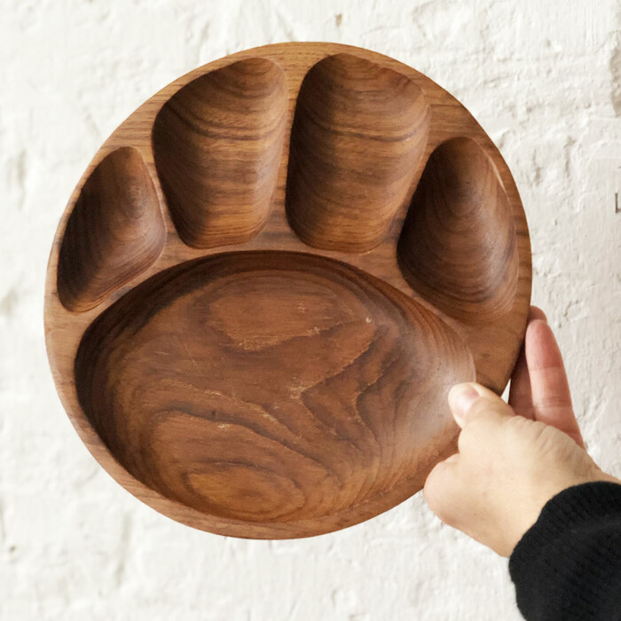 Assiette teck vintage - I524 – Image 4