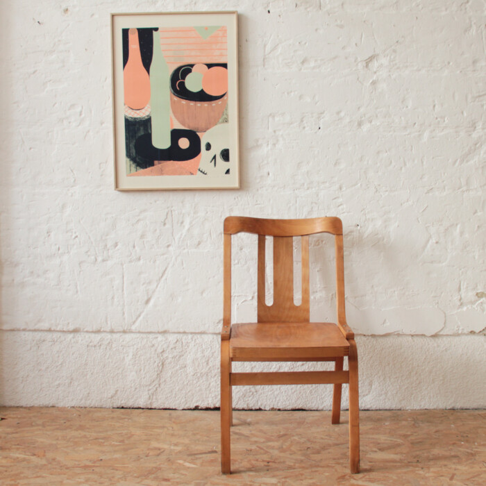 Chaise vintage bois - Tchèque - I702