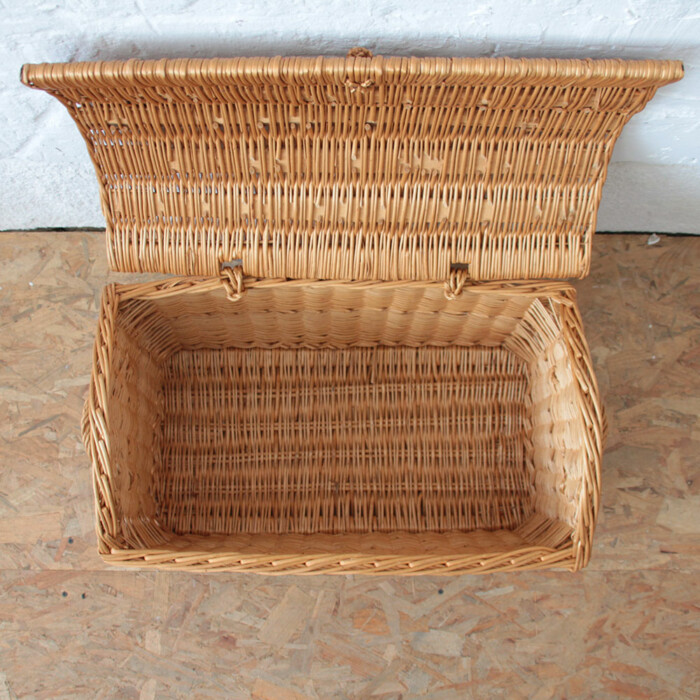 Banc coffre osier vintage - J032 – Image 4