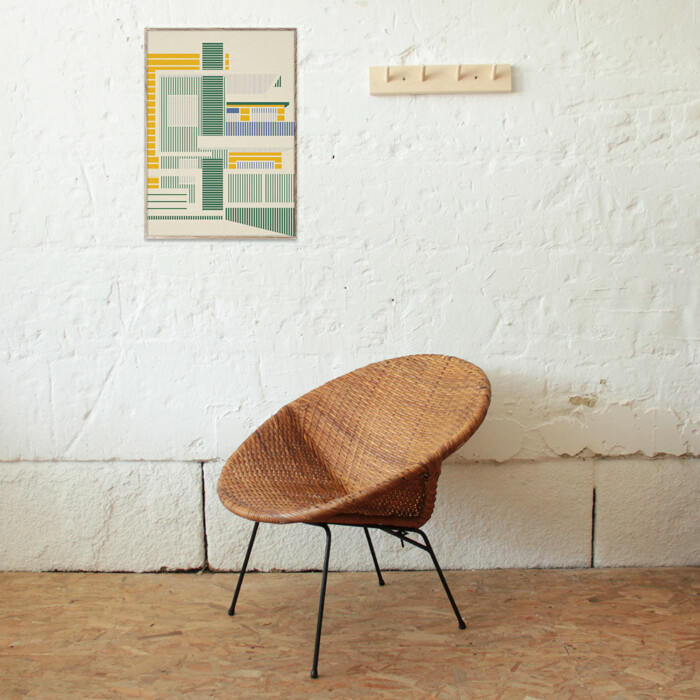 Fauteuil rotin vintage - Satellite - E671 – Image 4