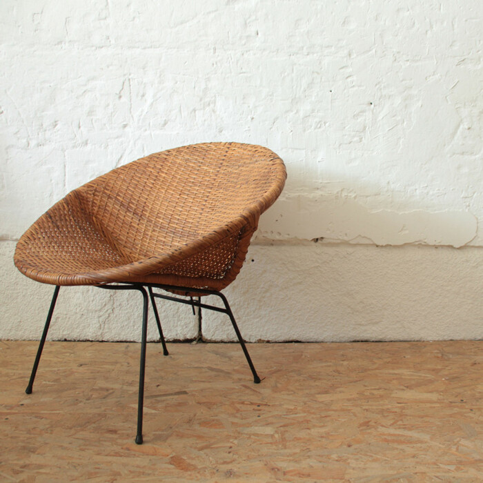Fauteuil rotin vintage - Satellite - E671 – Image 7