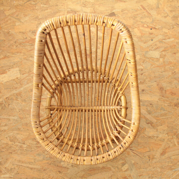 Fauteuil rotin enfant vintage - J138 – Image 5