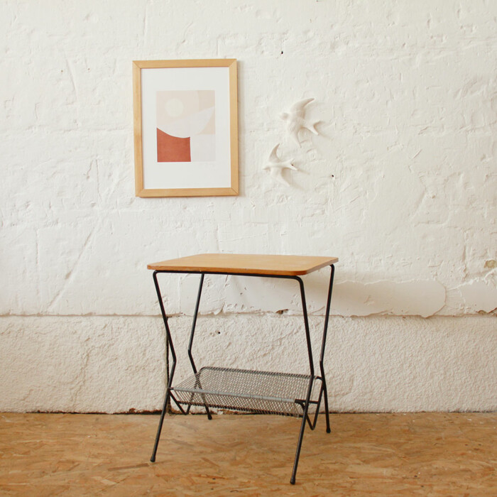 Table Porte vinyles vintage - J441