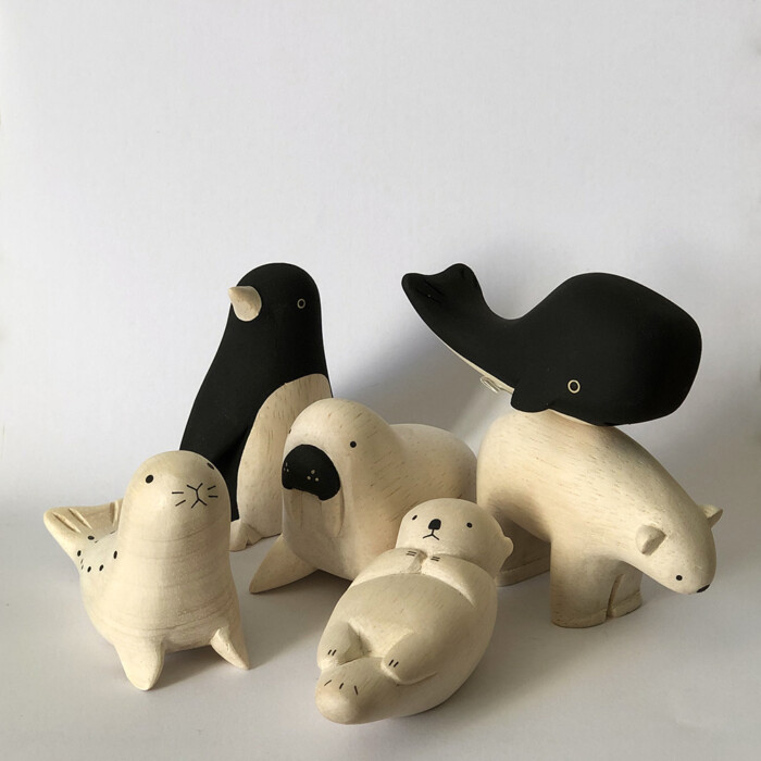 Figurine Japonaise bois la Banquise